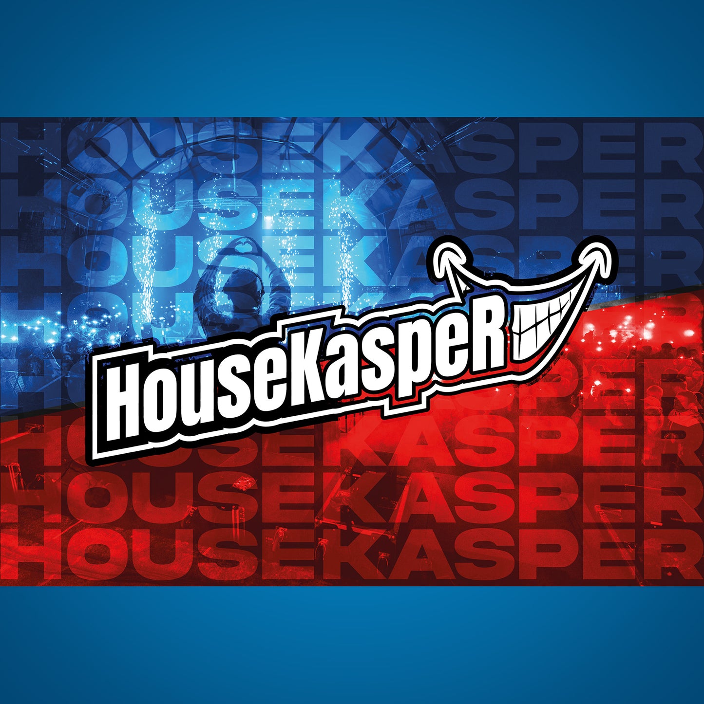 HouseKaspeR Fahne - BlauRot